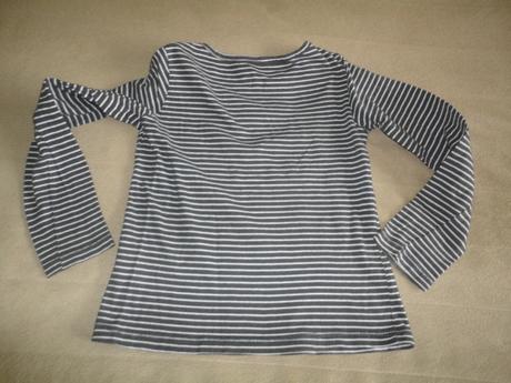 Pruhované triko pebble stone, vel. 7/8 let, 122