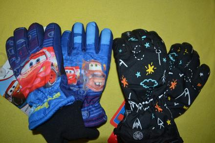 2x výborné nové lyžařské rukavice v.116, disney,116