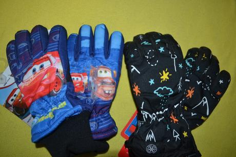 2x výborné nové lyžařské rukavice v.116, disney,116