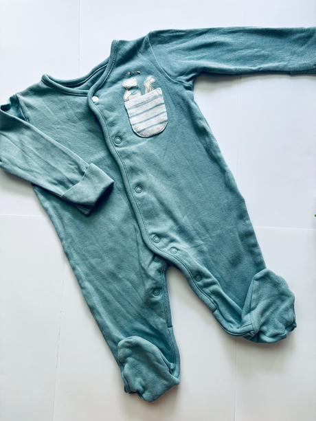 Overálek zeleno šedé barvy - v.3/6 měs, disney,68