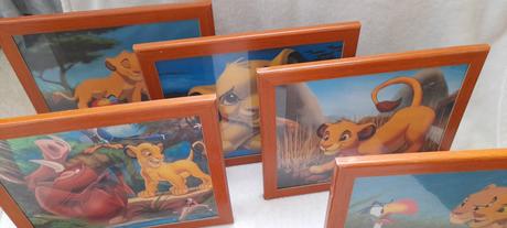 Dekorace do dětského pokoje - set obrázků lví král,