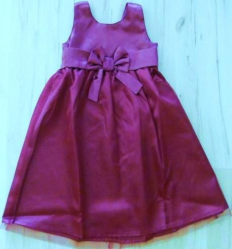 Slavnostní šaty saténové vínové vel. 122, bonprix,122