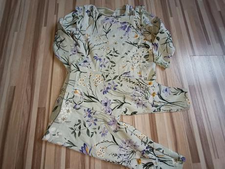 Tričko+ legíny komplet s květy 68 next, next,68