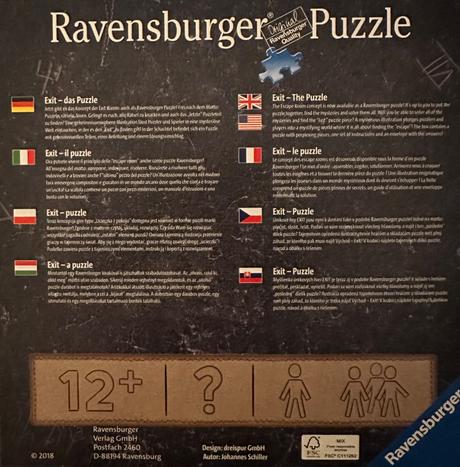 Chrám ankor vat puzzle exit ravensburger 759, 