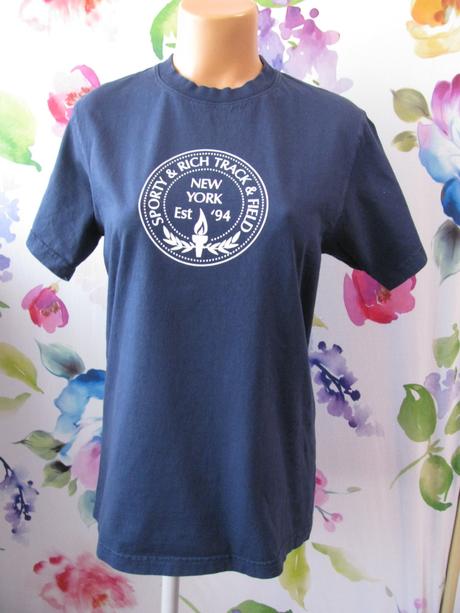 Tmavě modré tričko značky sporty & rich/unisex, s
