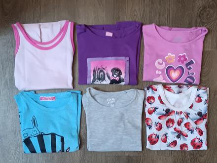6x dívčí trička s krátkým rukávem,vel.98/104, lupilu,98