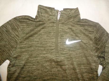 Melírovaná khaki funkční mikina nike 6/7 let, nike,122