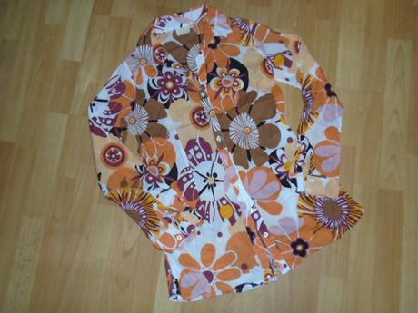 Košile halenka dlouhá květy vel 38, 38