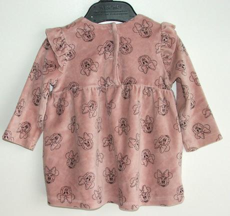 P223 sametkové šaty s minií vel. 74, disney,74