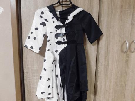 Kostým 101 dalmatinů-cruella vel.152/164, 