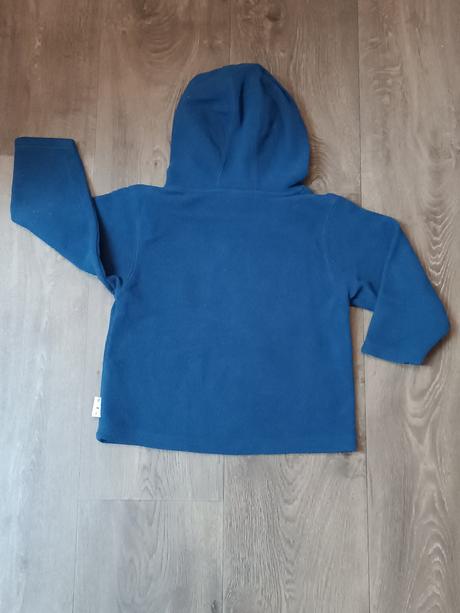 2x tmavě modré fleecové mikiny, vel.98 (2-3 roky), f&f,98