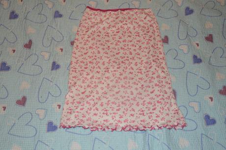 128 sukně květinový potisk vintage, 128