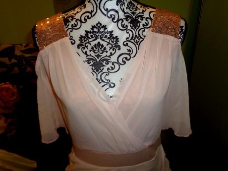 Krásné růžové slavnostní šaty zaful, 40 / 42 / l