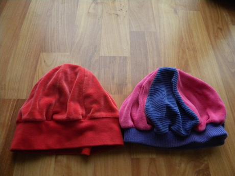 Sametové čepice pro holku vel.74/80, 74