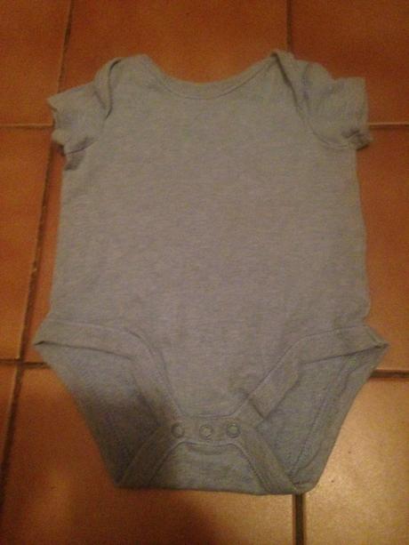 Dětské středně modrošedé body, f&f,68