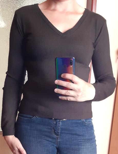 Hnědý svetřík, camaieu,m