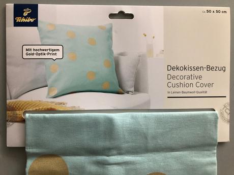 Nové dekorativní povlak polštářek mint tečky zlatá, šířka (cm): 50,délka (cm): 50