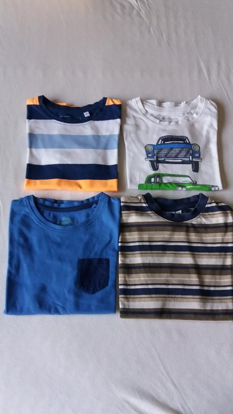 4x klučičí tričko vel.122, c&a,122