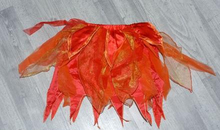 Sukně karnevalová červená čertice, čarodějnice...,, 