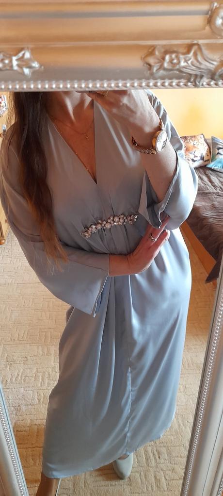 Shein společenské dlouhé šaty abaya, s