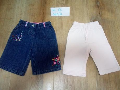 2 x kalhoty, ham, debenhams, vel 62, h&m,62