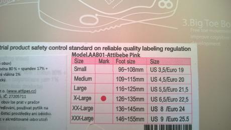 Ponožko botyattipas,xl,126-135mm,vel 22,5, attipas,22