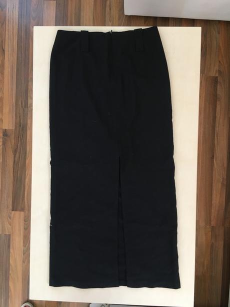 Černá maxisukně s rozparkem, vel s, dominique, s