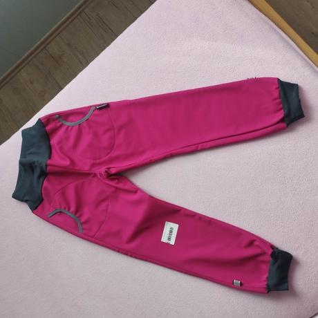 Softshellové kalhoty, jack wolfskin,128