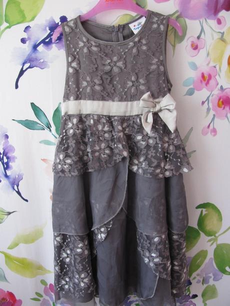 Společenské šedo fialové šaty topolino, topolino,122