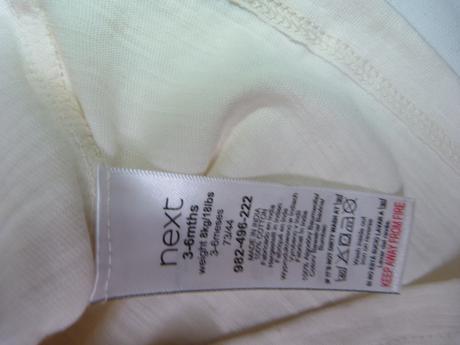 Bavlněné tričko s volánky vel. 68, next,68