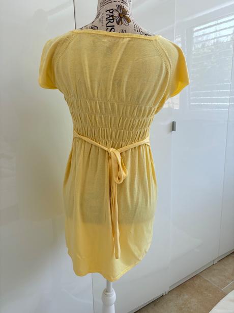 Žluté vanilkové pletené šaty orsay 36, orsay,36