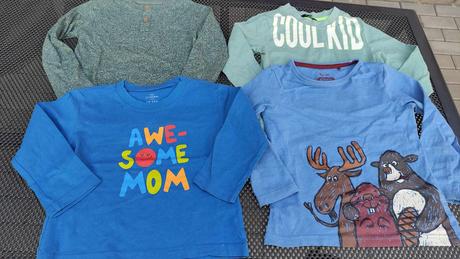 Trika dl.rukáv pro kluka 4ks v.86-92/98, tu,86