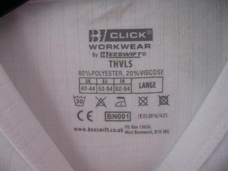 Teplé bílé spodní prádlo, l