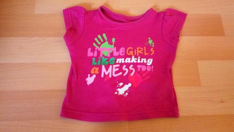 Tričko - růžovo-fialové, vel. 3-6 měs. , 68