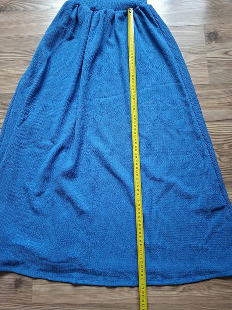 Dlouhé modré šaty h&m xs krásný střih, h&m,xs