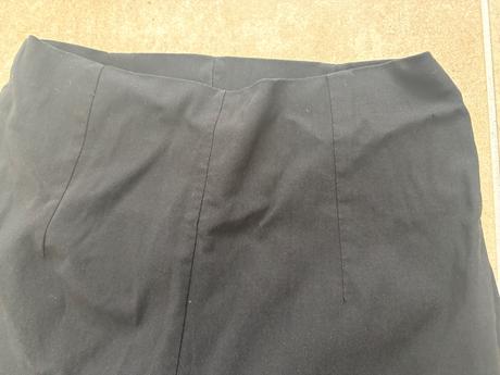 Černé strečové těhotenské kalhoty ve velikosti 36, 36