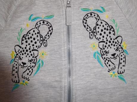 Mikina s tygříkem vel. 122/128 pro dvojčata, 122