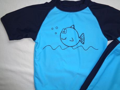 Luxusní tyrkysový plavkový komplet s rybičkou, alive,86