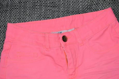Neonové kraťasy hm, velikost 128, h&m,128