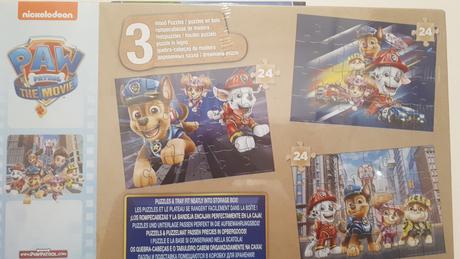 Nové dřevěné puzzle 3v1 tlapková patrola,