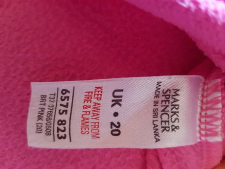 Fleesová mikina značky m&s, velikost uk 20, marks & spencer,l