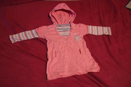 Dívčí halenka květy a proužky, okay,80