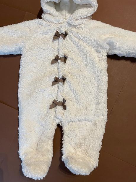 Kombinéza přechodová chlupaťoučká - v.6/9 měs, mamas & papas,74
