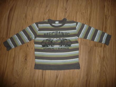Triko s auty od bhs na 2 roky- vel. 92, bhs,92