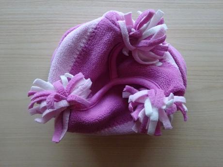 Zimní fleesová čepice s pruhy, vel, 74/80, cherokee,74