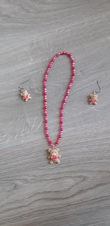 1267 - sada korálky a náušnice, 