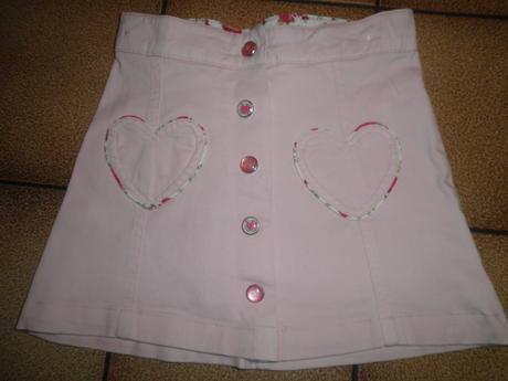 Plátěná sukně propínací, h&m,116