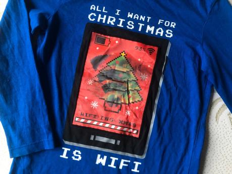 Kobaltové vánoční triko, 122