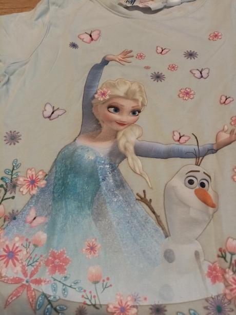 2x tričko frozen vel. 110/116, h&m,110