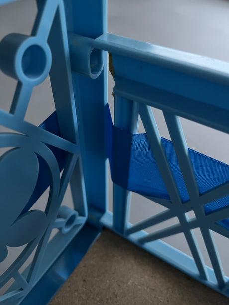 Retro dětská plastová postýlka pro panenku plyšáky, 